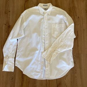 Aquascutum of London White French Cuff Dress Shirt | 80s Two Ply Cotton